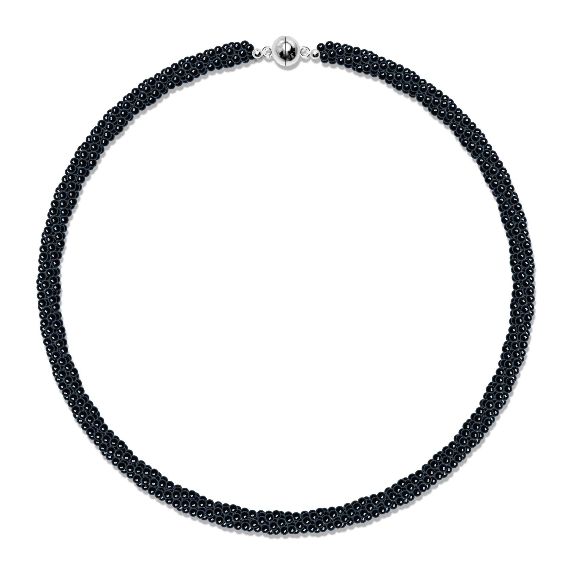 Black Agate Multi-layered Necklace