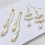 Boucles d'oreilles en perles baroques naturelles