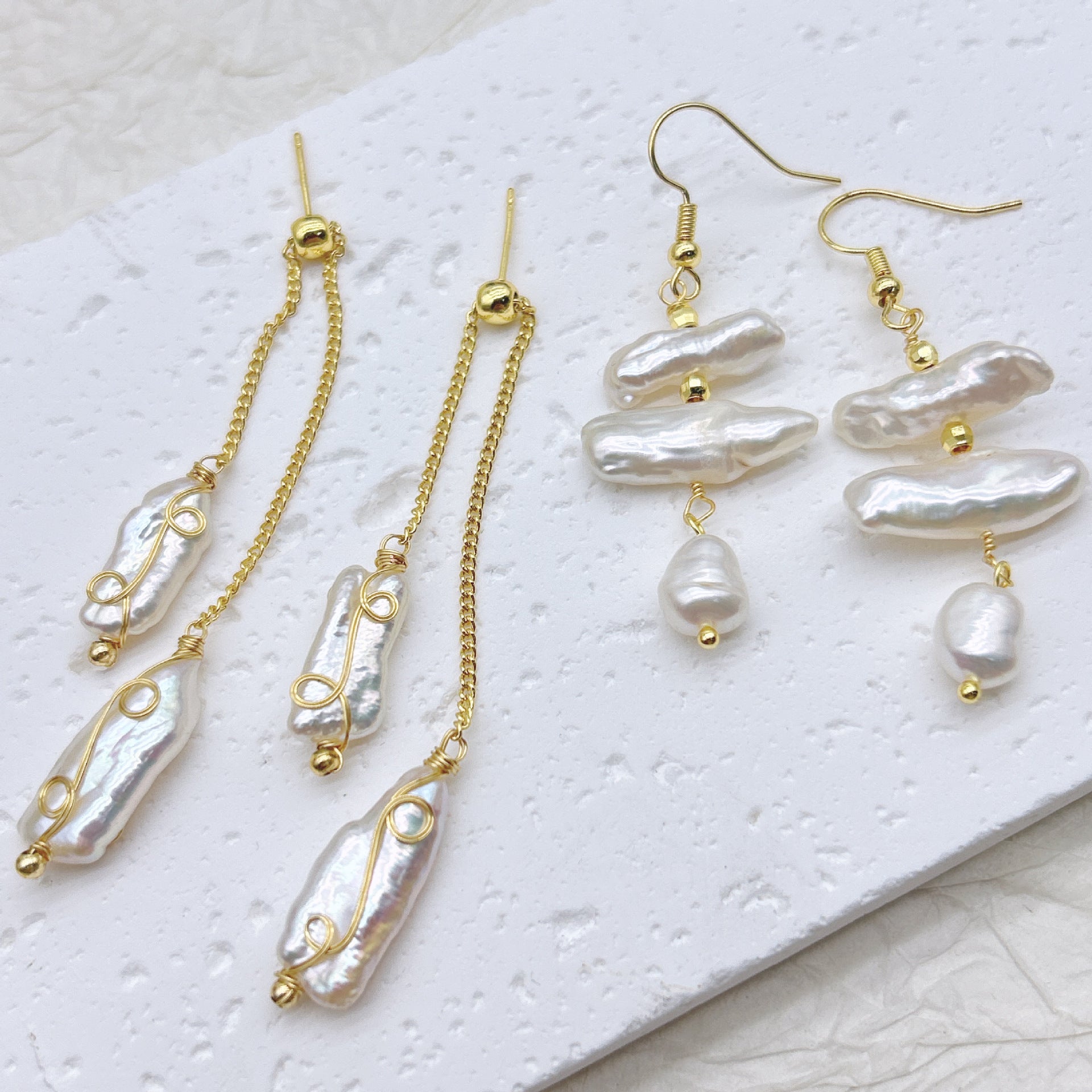 Natural Baroque Pearl Earrings