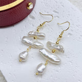 Boucles d'oreilles en perles baroques naturelles