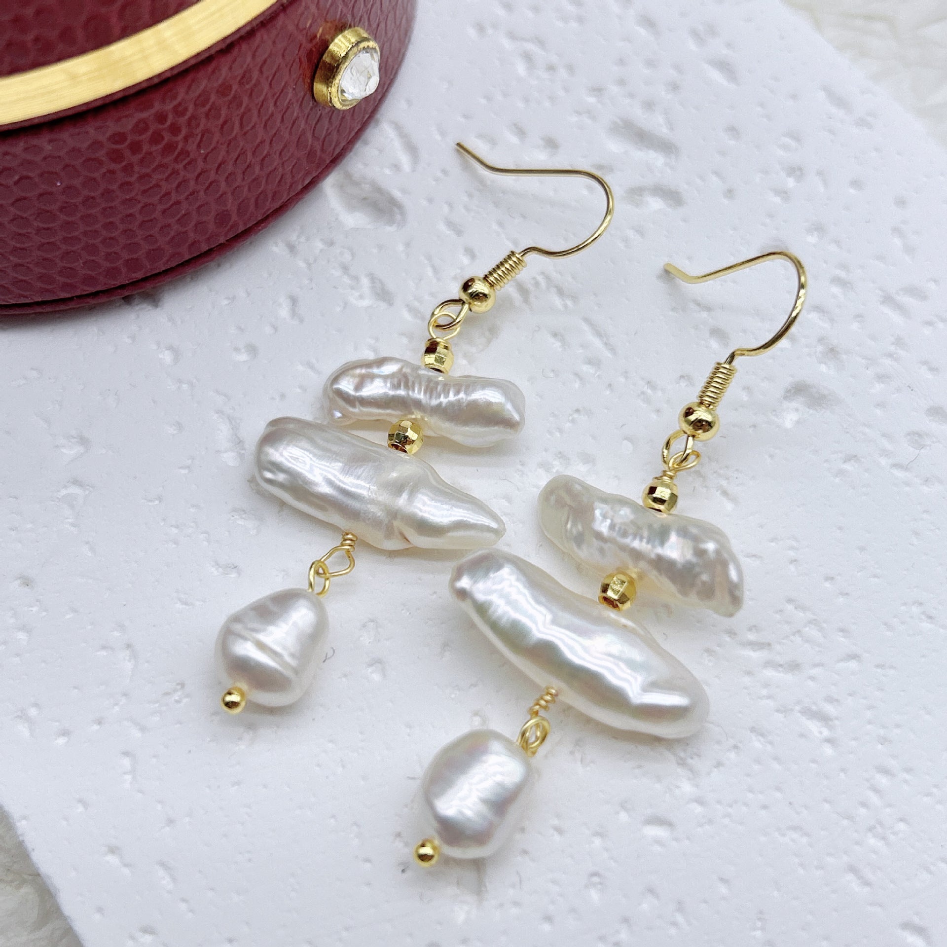 Natural Baroque Pearl Earrings