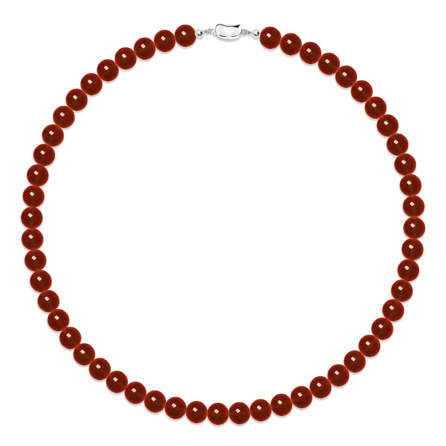 Natural Red Agate Vintage Necklace