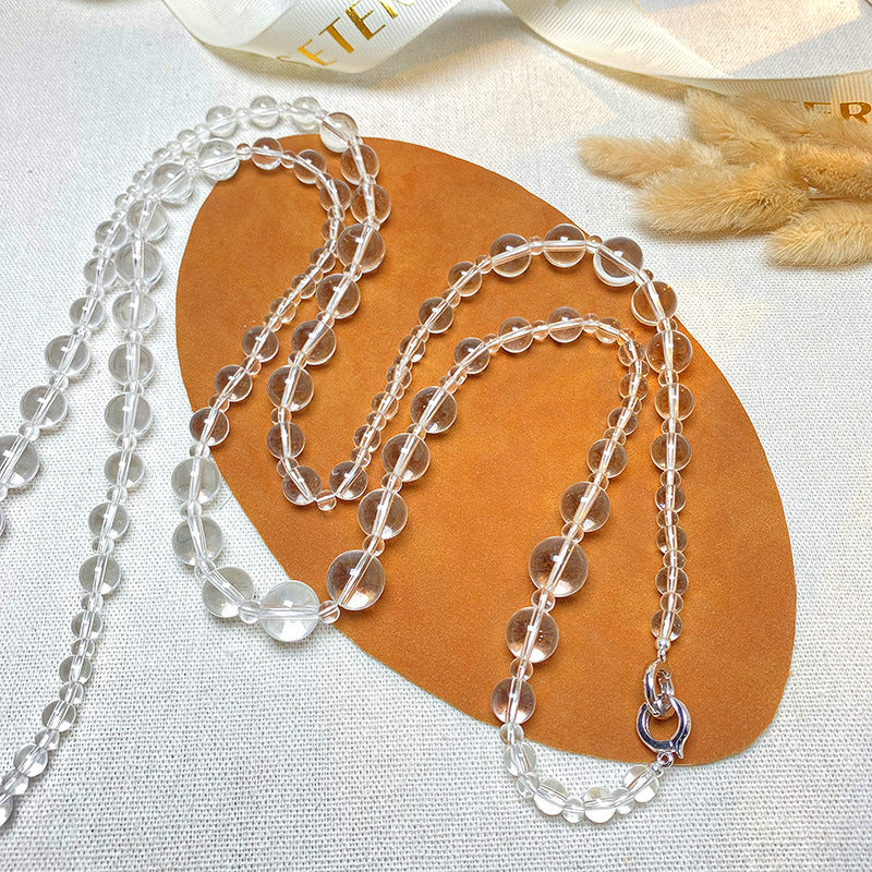 Natural White Crystal Necklace