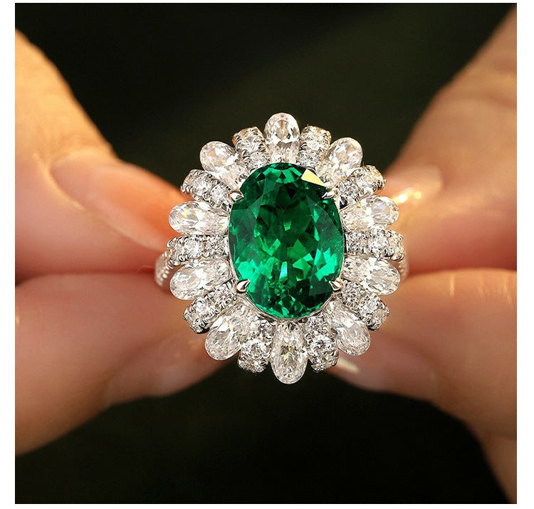 Lab-grown Emerald Rings