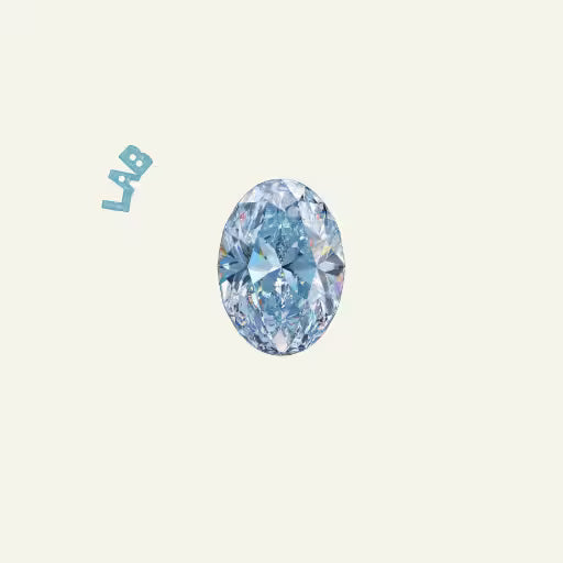 Lab-grown blue diamond gemstone - AliceFerry ethical jewelry collection