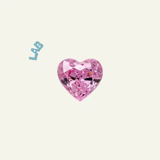 Lab-grown pink diamond gemstone - AliceFerry ethical jewelry collection