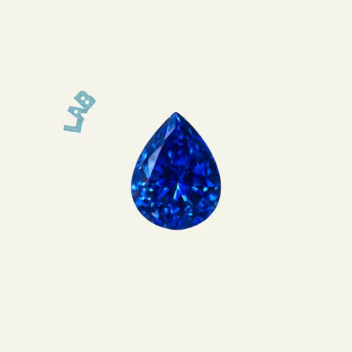 Lab-grown sapphire gemstone - AliceFerry ethical jewelry collection
