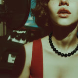 Black Agate Vintage Necklace