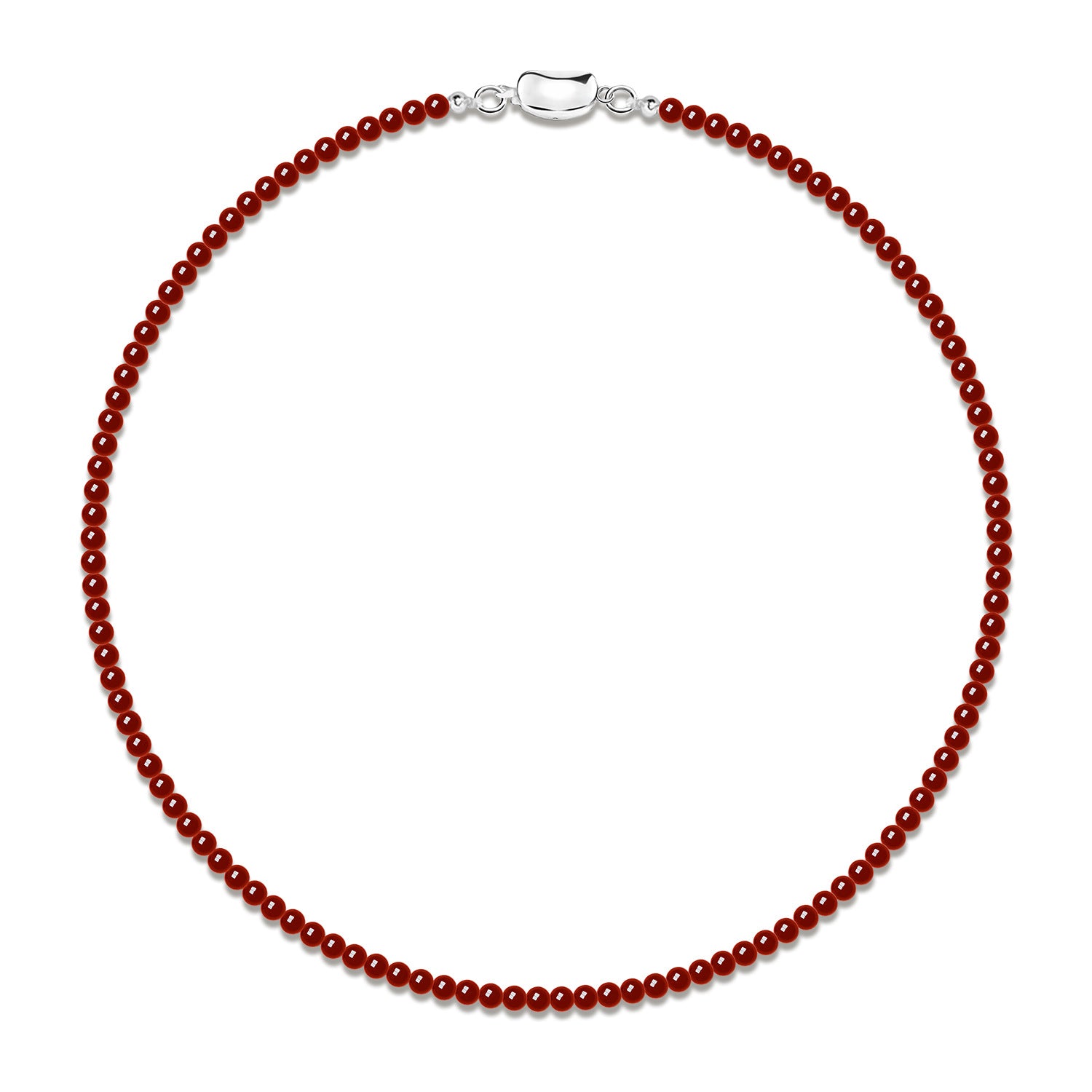 Natural Red Agate Vintage Necklace