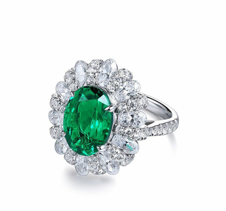 Lab-grown Emerald Rings