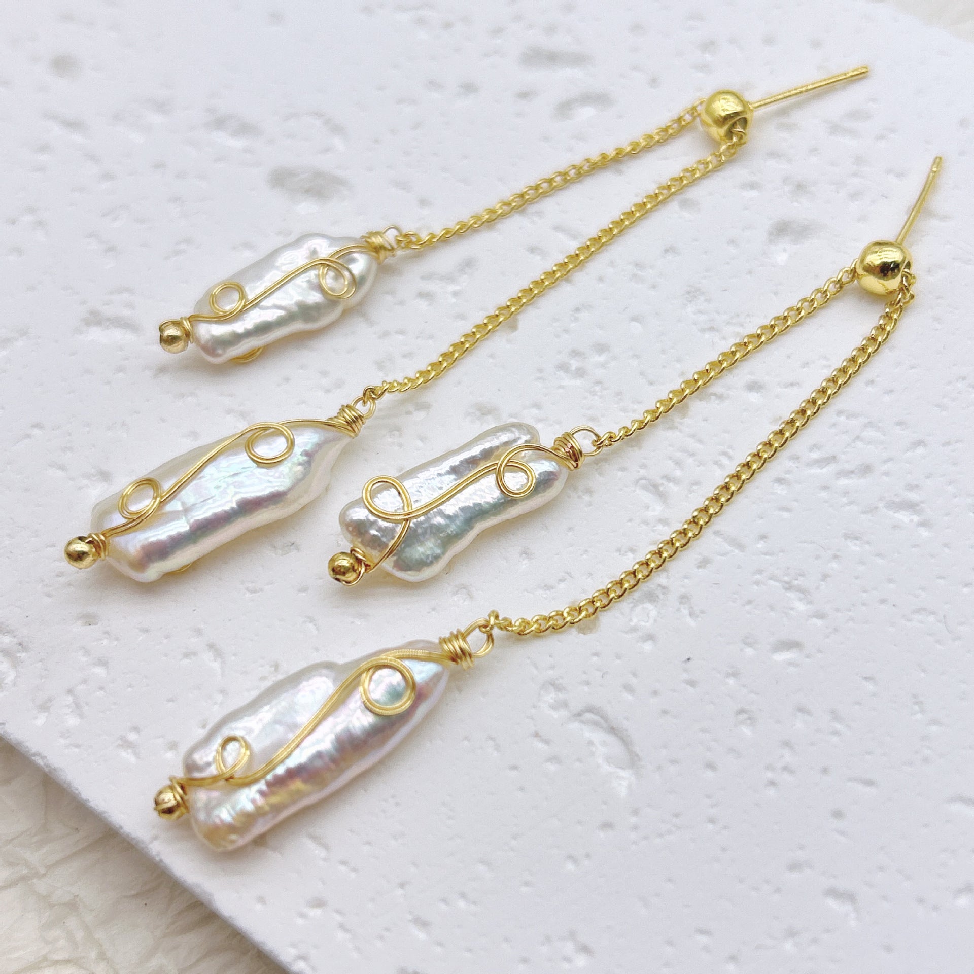 Natural Baroque Pearl Earrings